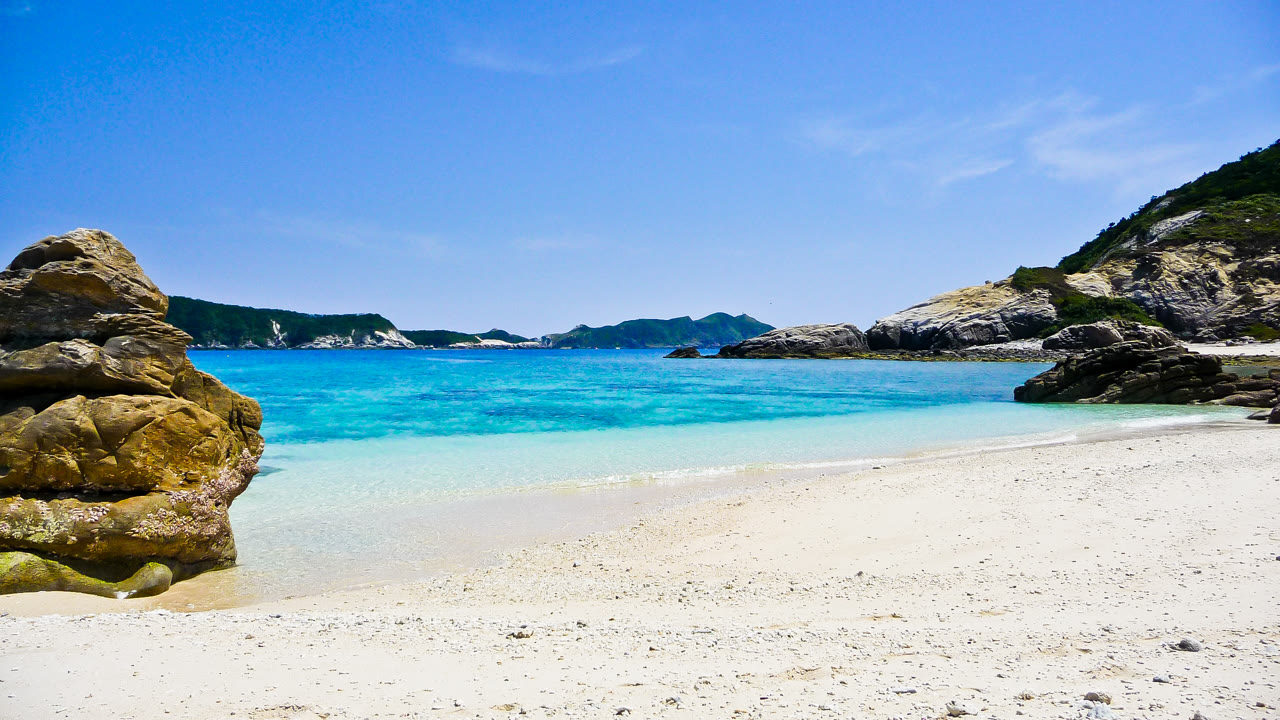 A beach in the Kerama Islands, Okinawa